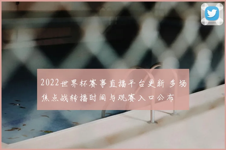 2022世界杯赛事直播平台更新 多场焦点战转播时间与观赛入口公布